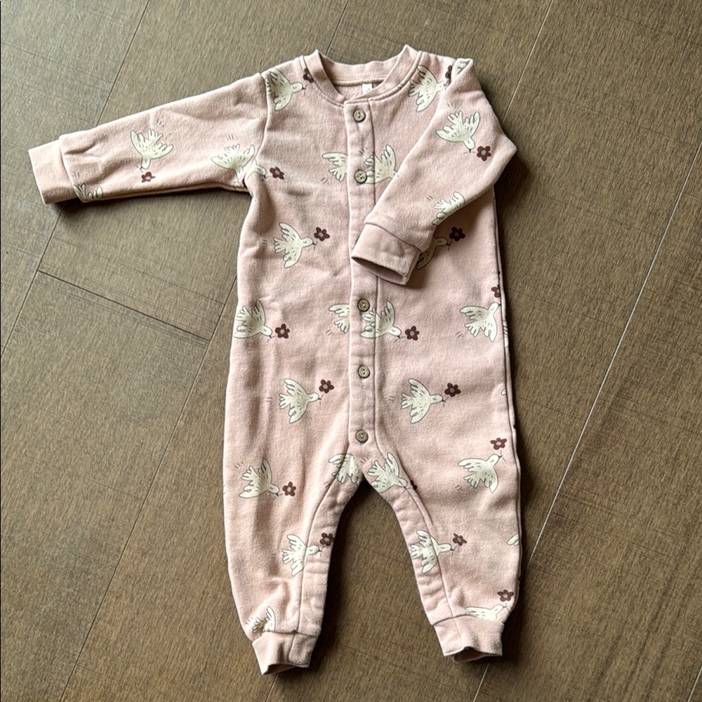 Rylee + Cru Pink Fleece One Piece